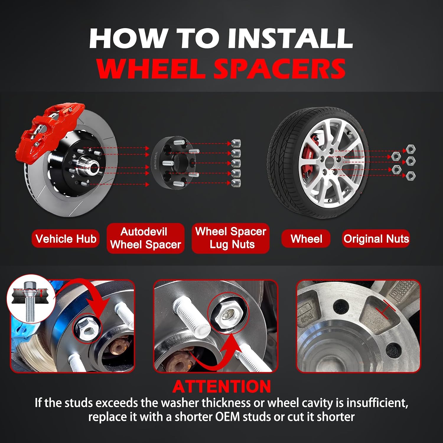 5x5.5 Wheel Spacers 1.5 inch (5x139.7mm) PCD 77.8mm Hub Bore M14x1.5 Studs Aluminum CNC Wheel Adapters 4pcs Car Wheel Accessories Parts Fit for Ram 1500 2012-2018 for Ram 1500 Classic 19-24