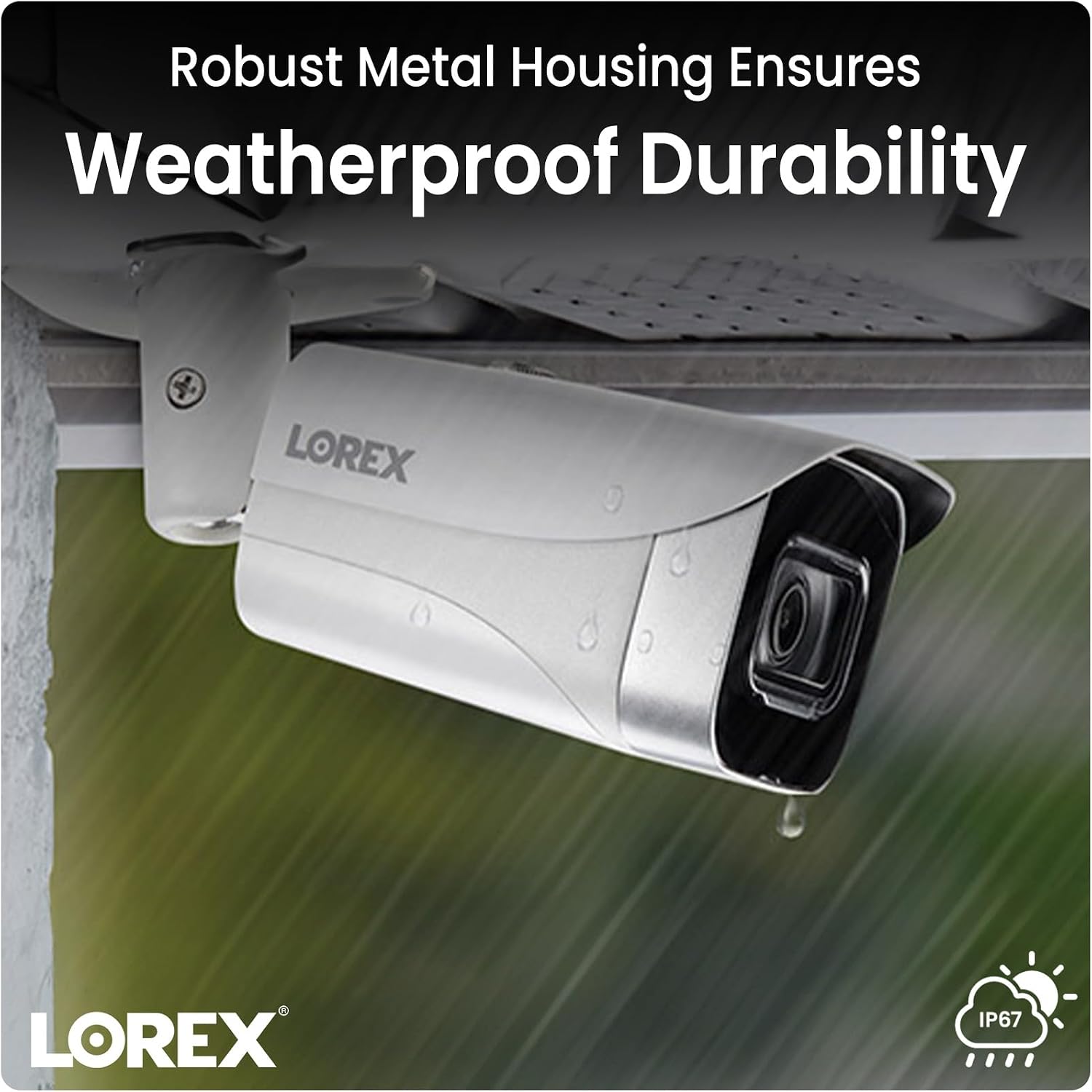 Lorex Fusion 4K Security Camera System w/ 2TB NVR - 8 Channel PoE Wired Home Security System w/ 6 Metal Cameras - Motion Detection, Color Night Vision, Weatherproof Outdoor Surveillance
