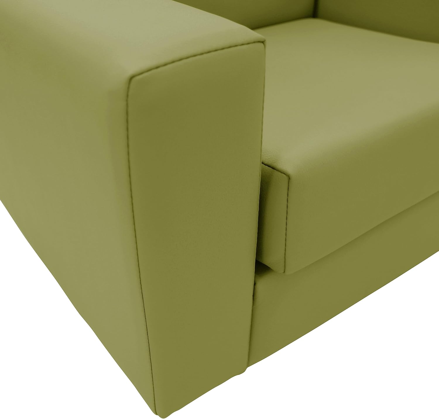Factory Direct Partners SoftScape Inspired Playtime Classic Reading Sofa, Children's Commercial-Grade Upholstered Furniture for Home, Daycare, Preschool, Library Modern Design - Fern Green, 14473-FG