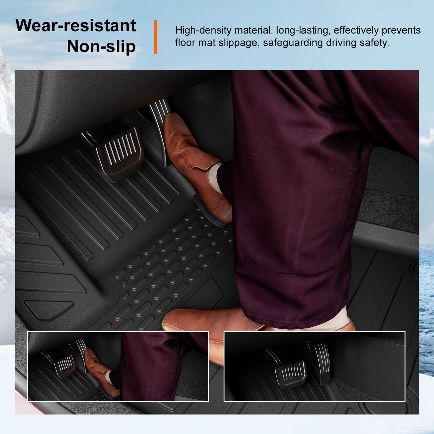 powoq 6 Seats Floor Mats Compatible with 2021-2026 Jeep Grand Cherokee L Cargo Mat Floor Liner TPE Replacement for 2021-2026 Jeep Grand Cherokee L Accessories (Trunk Mat+Backrest Mats+Floor mats)
