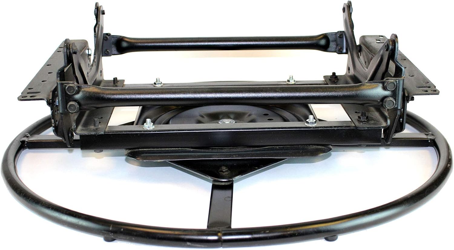 Replacement Glider Swivel Mechanism with Ring Base | 24.50' is Outside to Outside Inside is 21 1/4' | Black Metal Finish