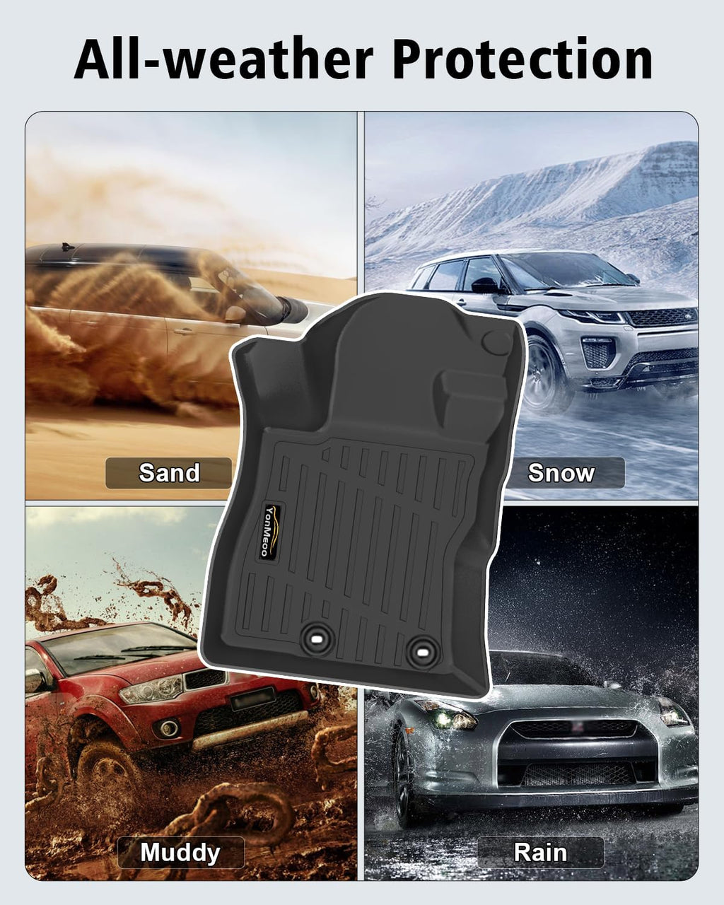 Floor Mats Fit for Forester Hybrid 2025 2026 Trunk Mat with Backrest Mat All Weather TPE Rubber Cargo Liner Back Seat Protector Full Set for Forester 2025 Plug-in Hybrid Accessories, Black