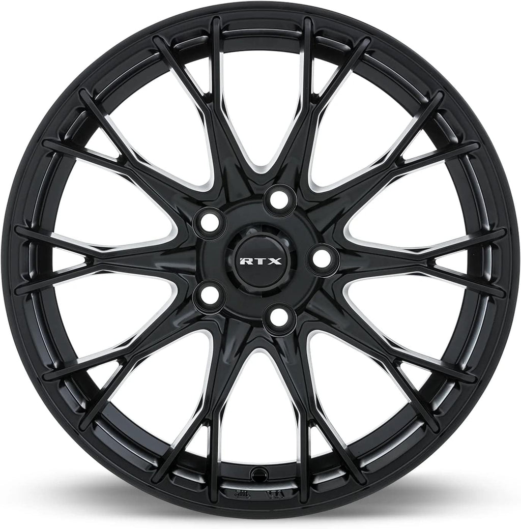 RTX CONCORDE Custom Wheel - 17x7.5, 40 Offset, 5x112 Bolt Pattern, 66.6mm Hub - Satin Black Rim