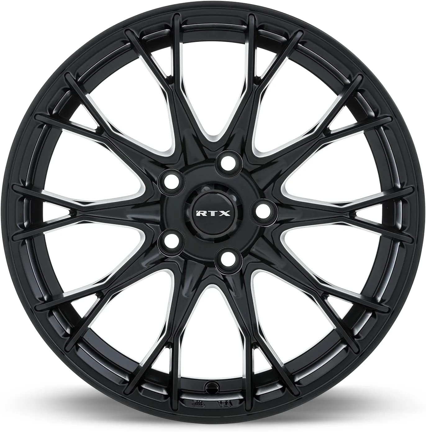 RTX CONCORDE Custom Wheel - 17x7.5, 40 Offset, 5x112 Bolt Pattern, 66.6mm Hub - Satin Black Rim