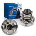 Detroit Axle - Pair Rear Wheel Bearing Hubs for 2009-2019 Toyota Corolla, 2009-2010 Pontiac Vibe [1.8L], 2009-2014 Matrix [1.8L], 5 Lugs w/ABS, 2011 2012 2013 2015 2016 2017 2018 Replacement