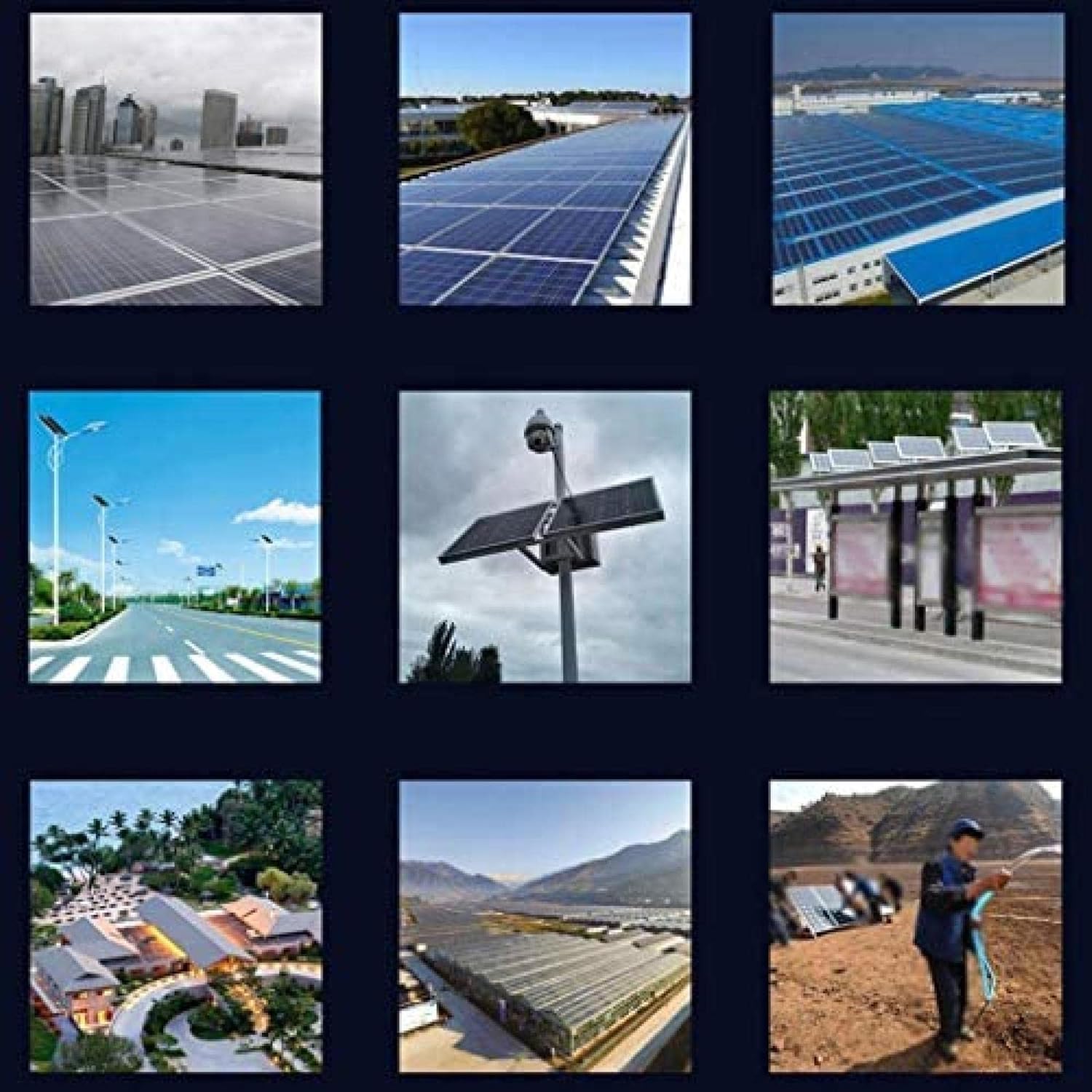 Solar Panel Kit,Solar Panels Solar Panel 12 24V 300W Monocrystalline Solar Panel Roof Charging Board Charger Power Station Generator