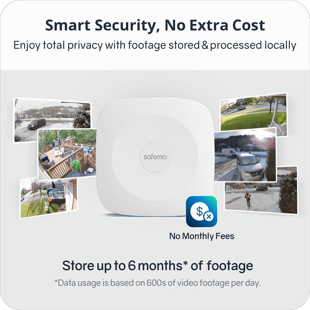 4K Security Cameras Wireless Outdoor/Indoor, Battery Cameras for Home Security, No Monthly Fees, 32G Local Storage, Advanced AI, Color Night Vision, 2-Way Audio, Waterproof, 2.4Ghz WiFi