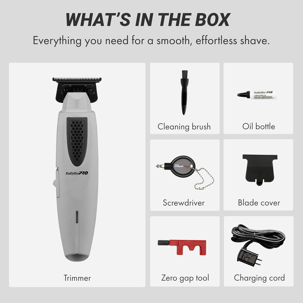 BaBylissPRO LithiumFX Cord/Cordless Lithium Ergonomic Hair Trimmers for Men