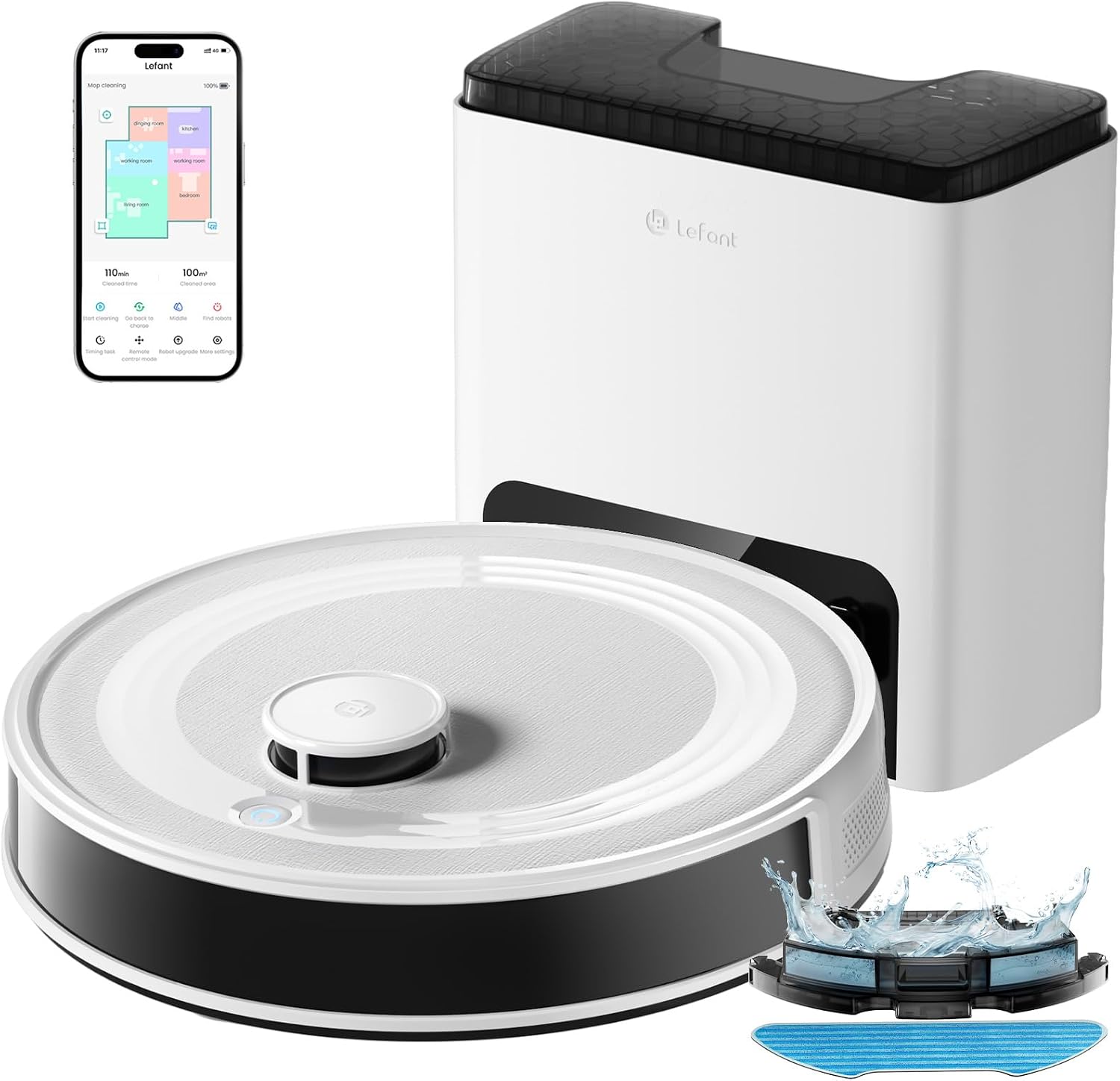 Lefant LiDAR Robot Vacuum and Mop, M2L Puls