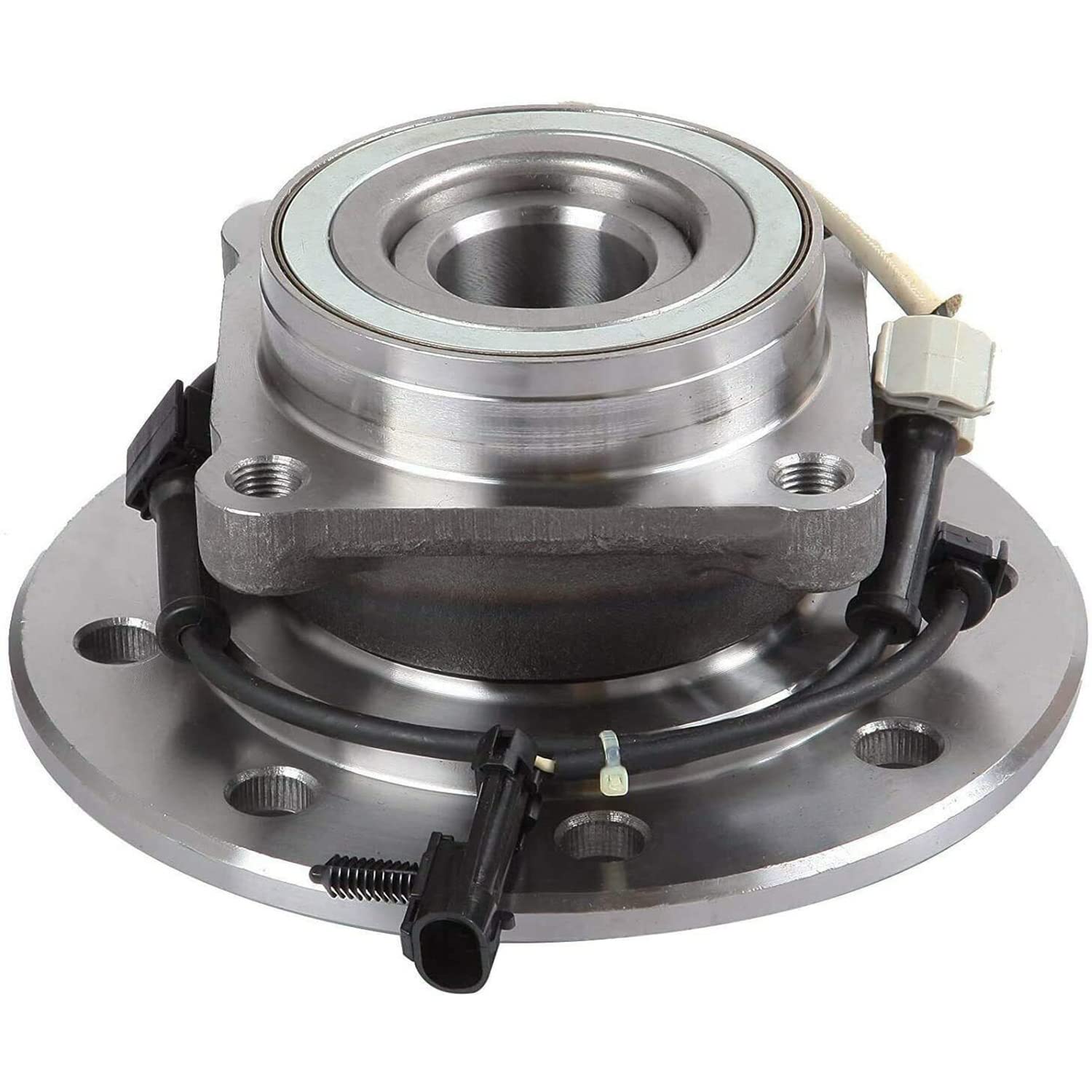 Detroit Axle - Pair (2) Front Wheel Hub Bearing Assembly w/ABS 8 Stud Driver and Passenger Side for 1996-1999 Chevy GMC K1500 - [1996-2000 K2500] - 1996-2000 K3500 - [1996-1999 K2500 Suburban]