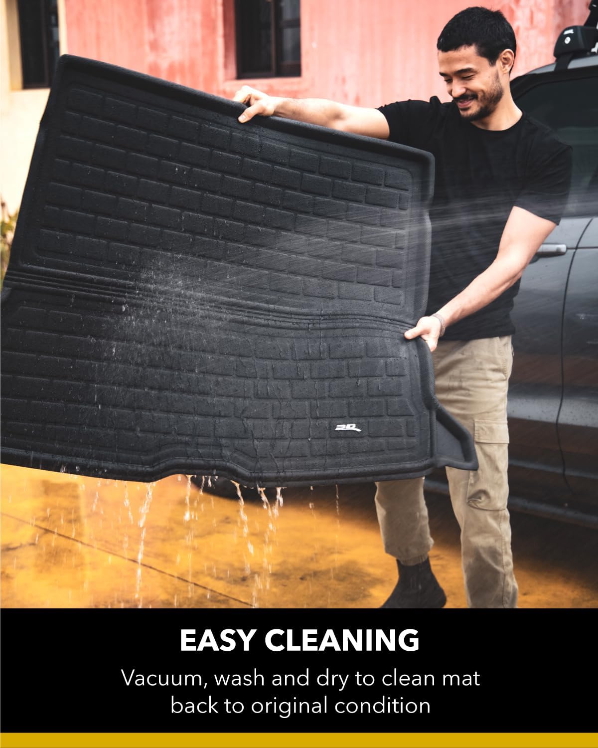 3D MAXpider Custom Fit Kagu Cargo Liner (Black) Compatible with Dodge Durango 2011-2026 - Cargo Liner