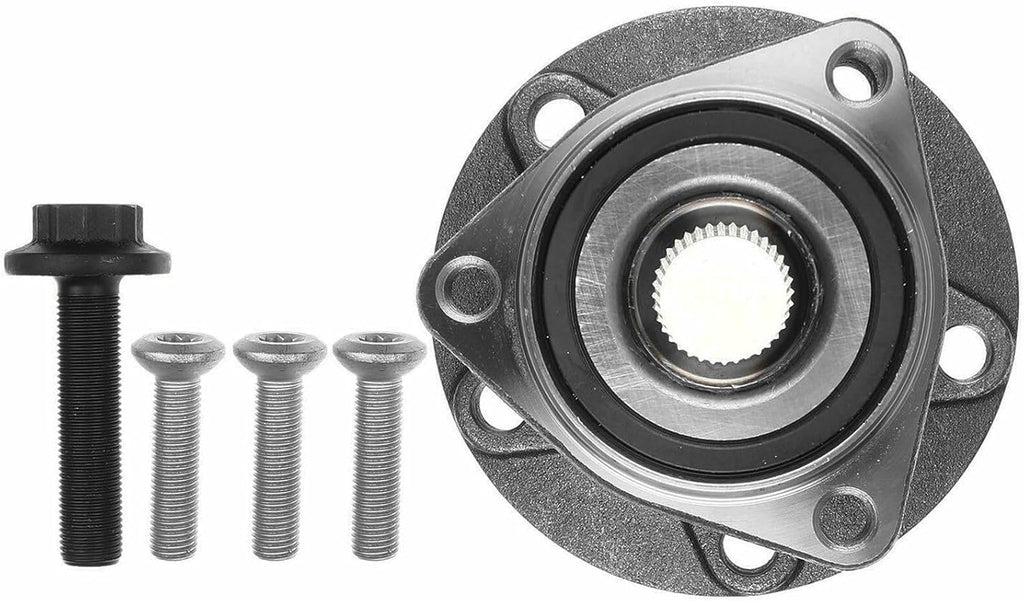 2pcs Left & Right Wheel Hub Bearing Assembly 3-Flange Bolt Hole Qty 5-Wheel Stud Qty for VW,for Audi