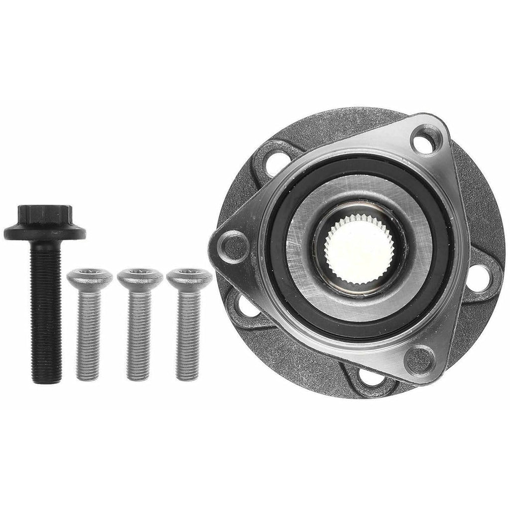 2pcs Left & Right Wheel Hub Bearing Assembly 3-Flange Bolt Hole Qty 5-Wheel Stud Qty for VW,for Audi,Free Return