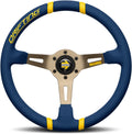 MOMO Drifting Microfiber Steering Wheel 350mm – Blue Microfiber/Anthracite Spokes