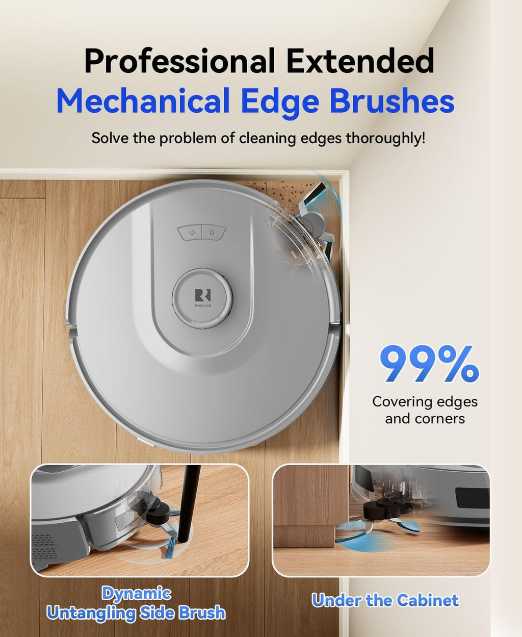 Robot Vacuum 20,000 Pa Robot Vacuum and Mop,90 Day Self Emptying Vacuum Robot,Lidar Navigation,5G/2.4GWiFi APP Aspirateur Robot,Self-Charging Robot Vacuums for Pet,Floor,Carpet Gray R11