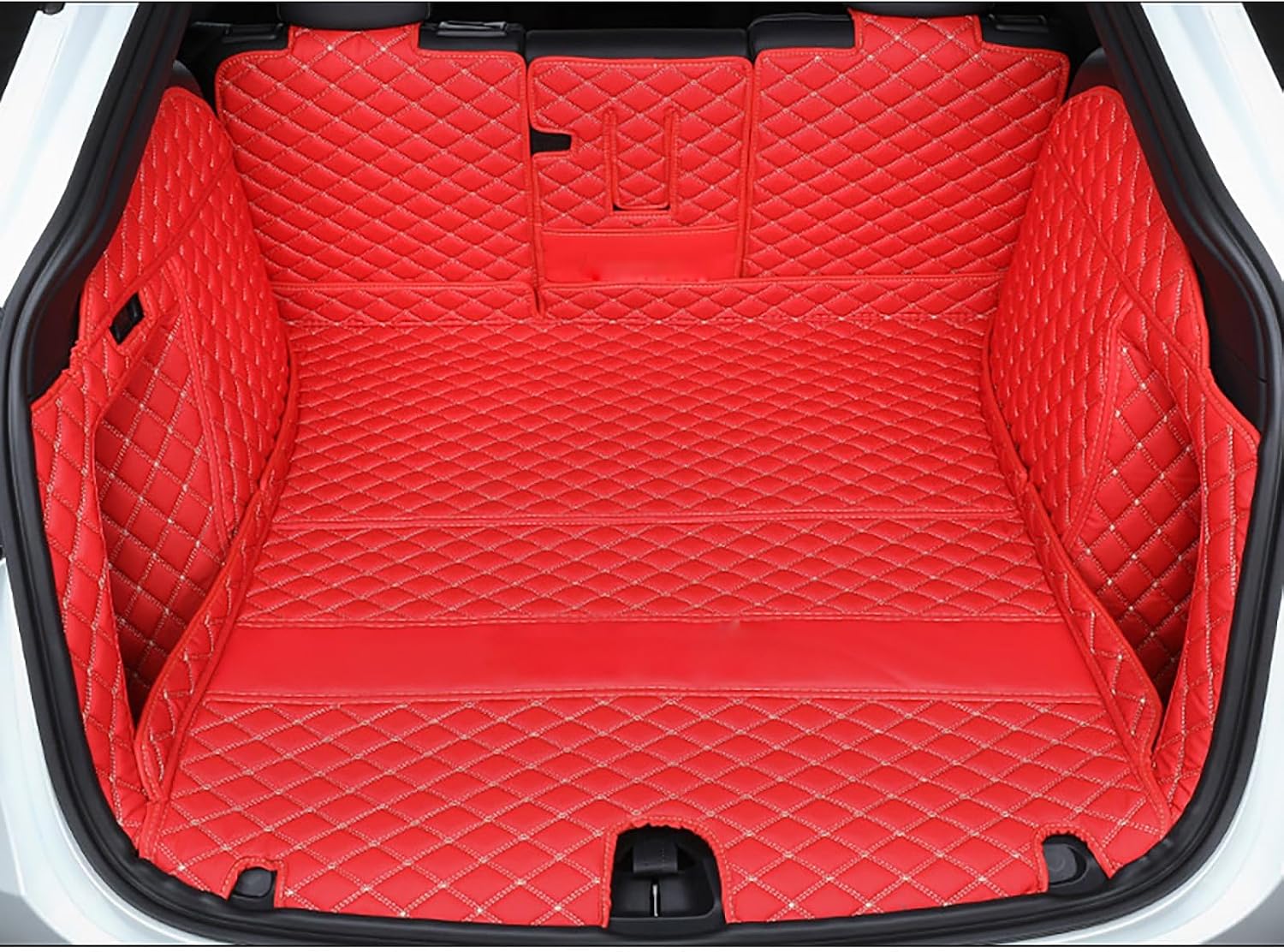 Trunk Cover Mat Compatible with 2020-2025 Tesla Model Y 5-Seater (Backrest Protector+Trunk Protector+Trunk Side Cover) Full Coverage Accessories