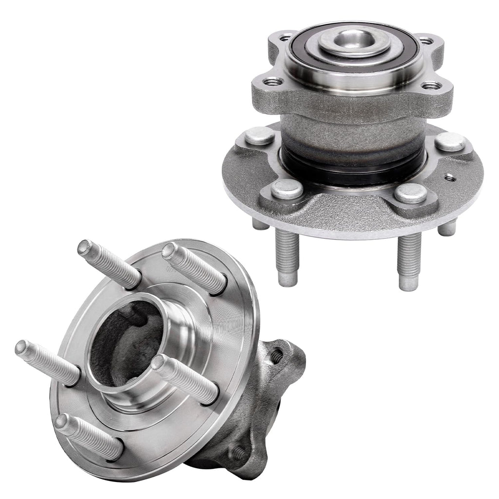 Detroit Axle - FWD Rear Wheel Bearing Hubs for 2012-2015 Chevrolet Sonic Trax Buick Encore 2013 2014 Replacement Wheel Bearings Hub Assembly Set, Pair Hub Assemblies Bearings