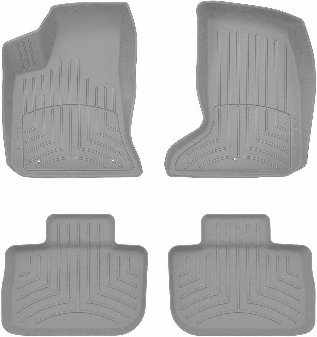 WeatherTech FloorLiner HP Custom Fit Floor Mats for Chrysler 300, Charger 1st & 2nd Row (464251-463792IM), Grey