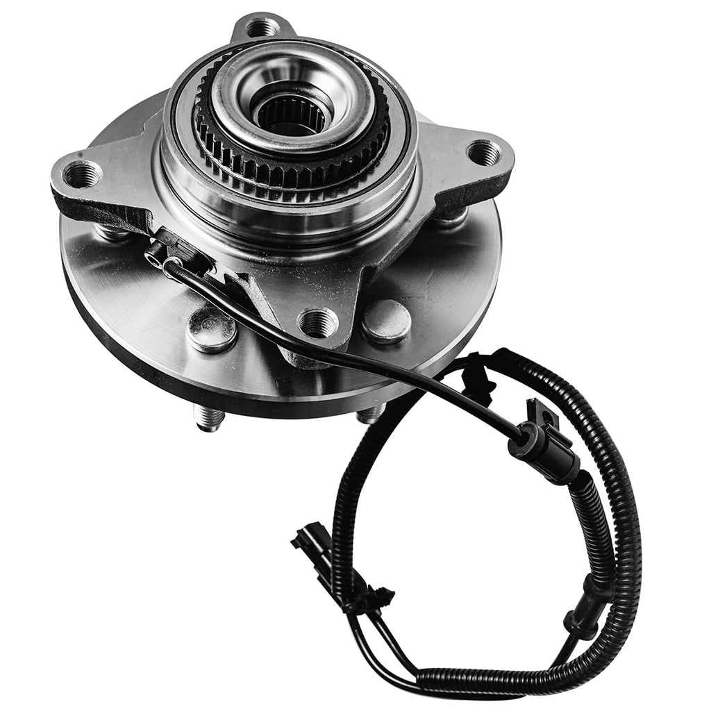 Detroit Axle - 4WD Front Wheel Bearing Hubs for 2011-2014 Ford F-150 Expedition Lincoln Navigator, Wheel Bearing and Hubs Assembly Set 2012 2013 Replacement