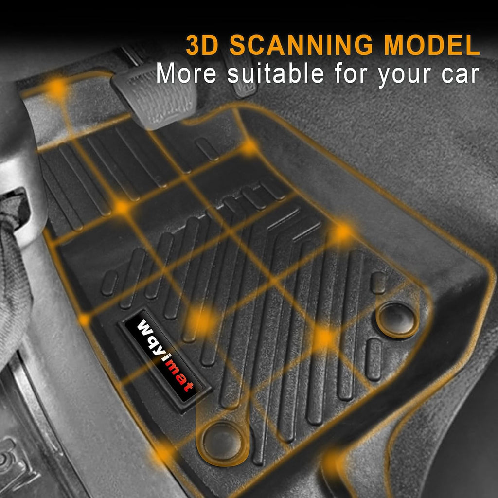 Custom for 2018-2025 2026 Jeep Wrangler JL 4 Door Floor Mats Cargo Liner Backrest Mat Full Set All Weather TPE Rubber Protection Mat (for 2018-2026 Jeep Wrangler JL 4 Door)