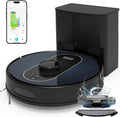Robot Vacuum and Mop Self-Emptying: 5000Pa Robotic Vacuum 3-In-1 LiDAR Navigation, Real-Time Mapping/No-Go Zones for 60 Days Hands-Free Cleaning, Alexa/APP Robot Vacuum Cleaner for Hard Floor & Carpet