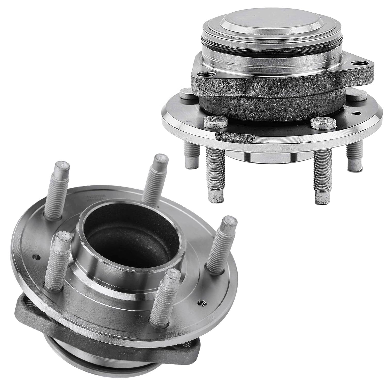 Detroit Axle - 2 Rear Wheel Bearing and Hubs Assembly for Chevy Equinox & GMC Terrain 2018-2021 FWD, 5 Lugs Non-ABS
