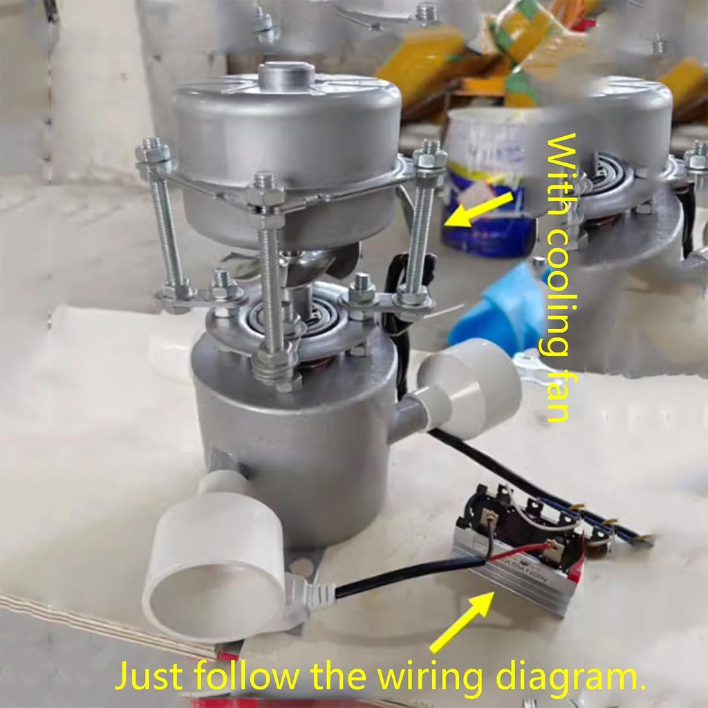 New 1000W Hydroelectric Generator 3 Connectors 110V/220v 50Hz Aluminum Alloy Turbine Hydroelectric Generator Lighting Charger Mobile Phone (Color : 1000W, Size : 110V)