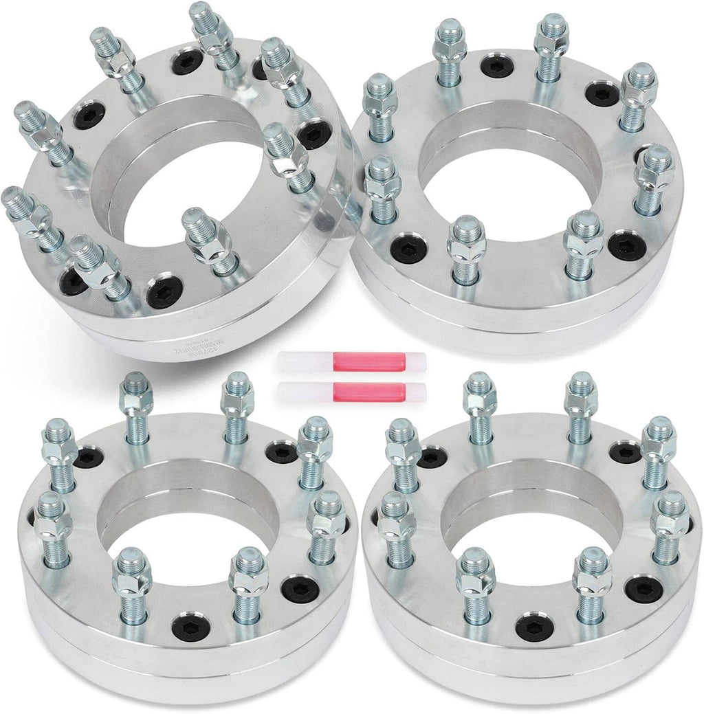 4PCS 5x5.5 to 8x6.5 Wheel Adapters Conversion 2 inch for Ram 1500 2012-2018 | change bolt pattern from 5x5.5 to 8x6.5 ( only Wheels 8x6.5 Bolt Pattern)-NOT FIT Stock Rims