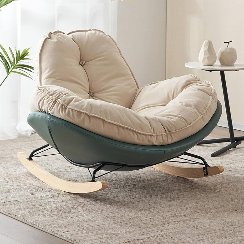 Penguin Rocking Chair Nursery, Glider Rocking Chair for Living Room, Indoor Rocking Chair with Padded Seat, Reading Chair for Bedroom, Garden Lounger, Modern, Stylish