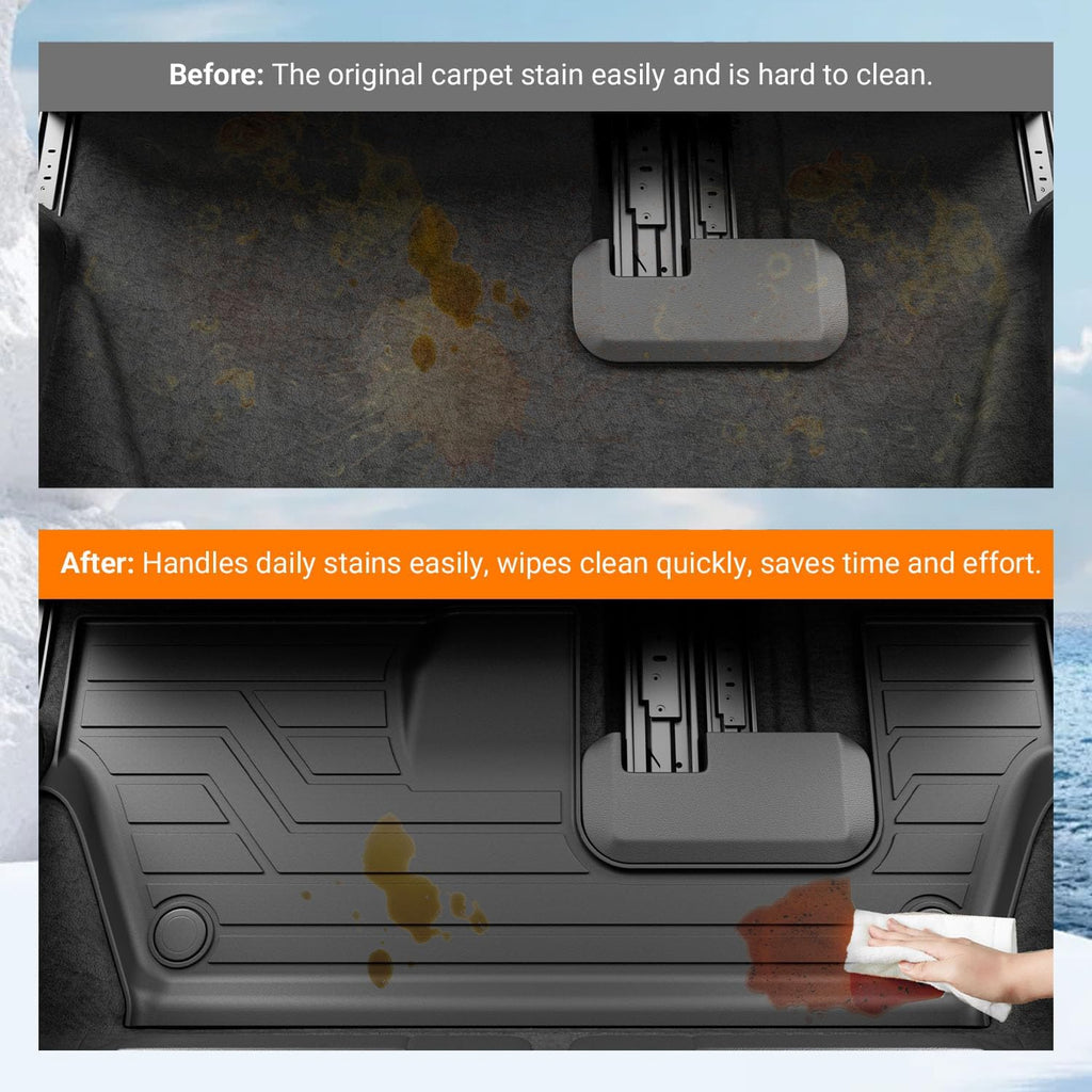 powoq 7 Seats Floor Mats Compatible with 2021-2026 Jeep Grand Cherokee L Cargo Mat Backrest Mat Replacement for 7Seat Grand Cherokee L Accessories (Trunk Mat+Backrest Mats+Floor mats)