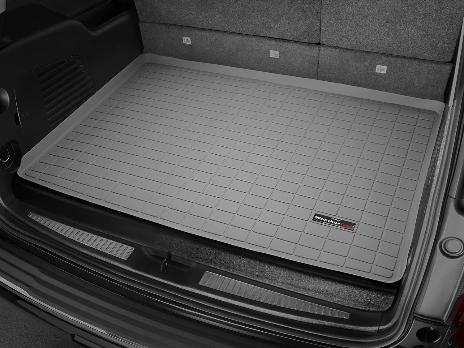 WeatherTech Cargo Trunk Liner for Chevrolet Suburban, Escalade ESV, Yukon XL - Behind 3rd Row (42678), Grey