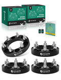 YHTAUTO 6x5.5 to 6x135mm Wheel Adapters 1' Compatible with Chevrolet Cadillac GMC Ram Models: Silverado Yukon, Tire Spacers w/M14x1.5' & 12.9 Grade Studs, 108mm Center Bore 6 Lug 4PCS