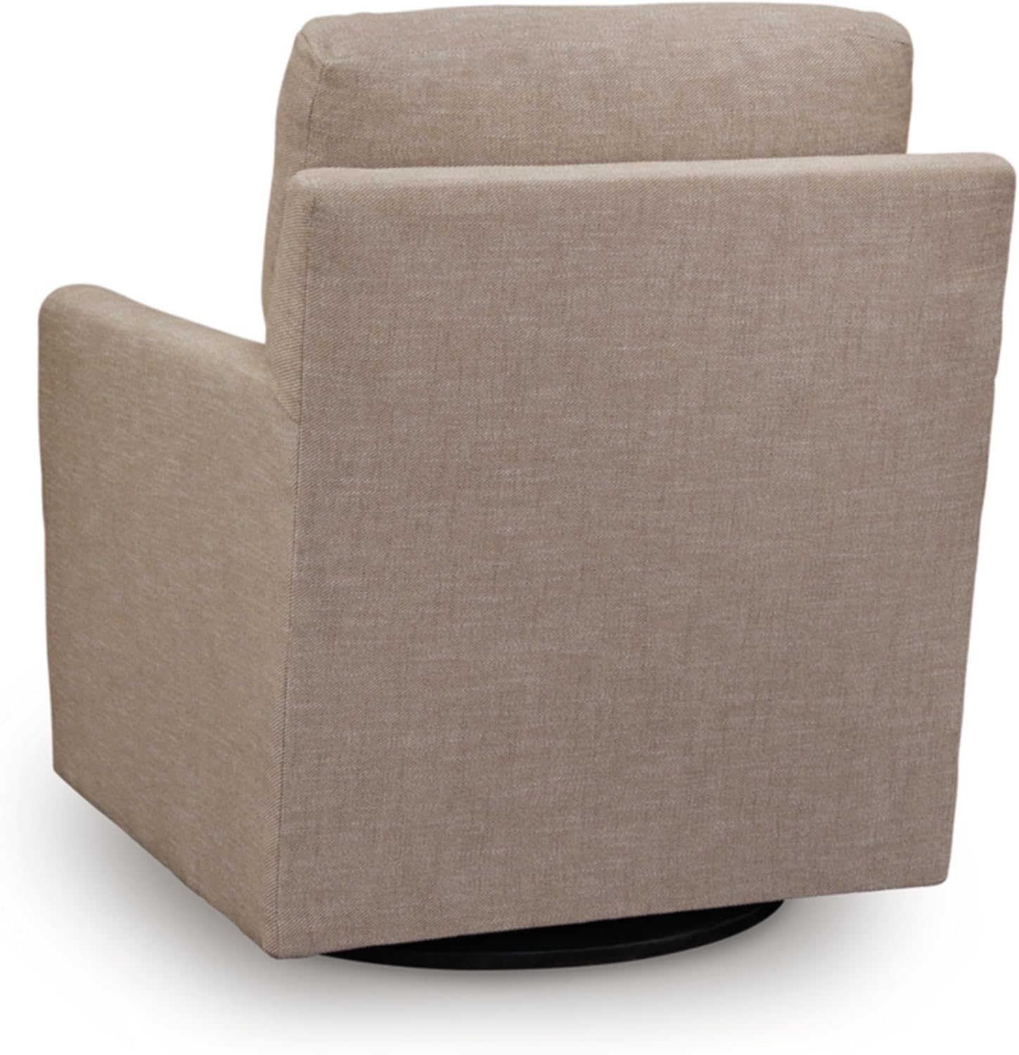 Signature Design by Ashley Freybourne Next-Gen Nuvella Casual Stain Resistant Swivel Accent Chair with Reversible Cushions, Light Brown