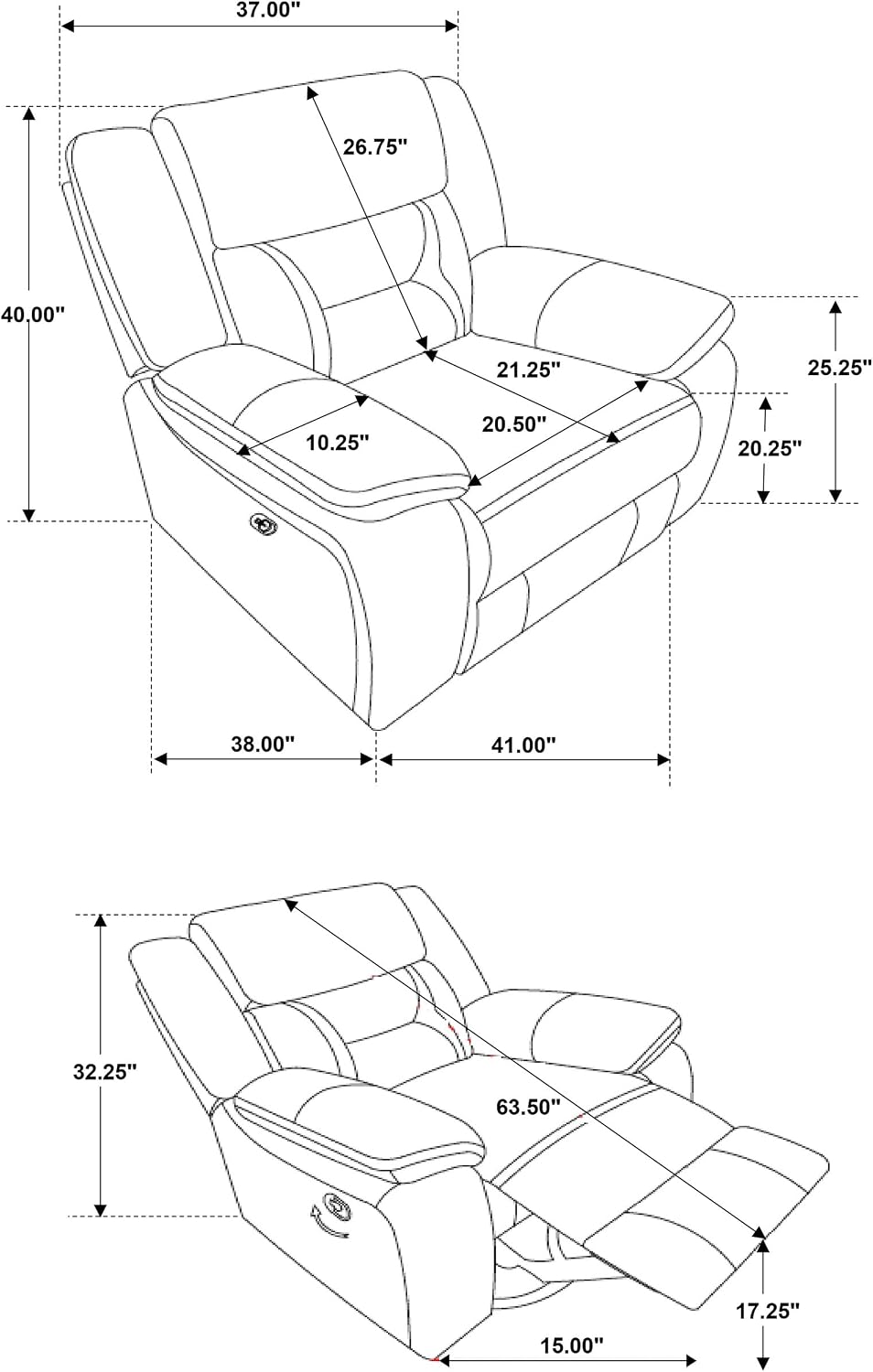 Coaster Home Furnishings - Greer - Leatherette Upholstered Swivel Glider Recliner Chair with Pocket Coil Cushions - Living Room - 41-Inch - Taupe - 651353