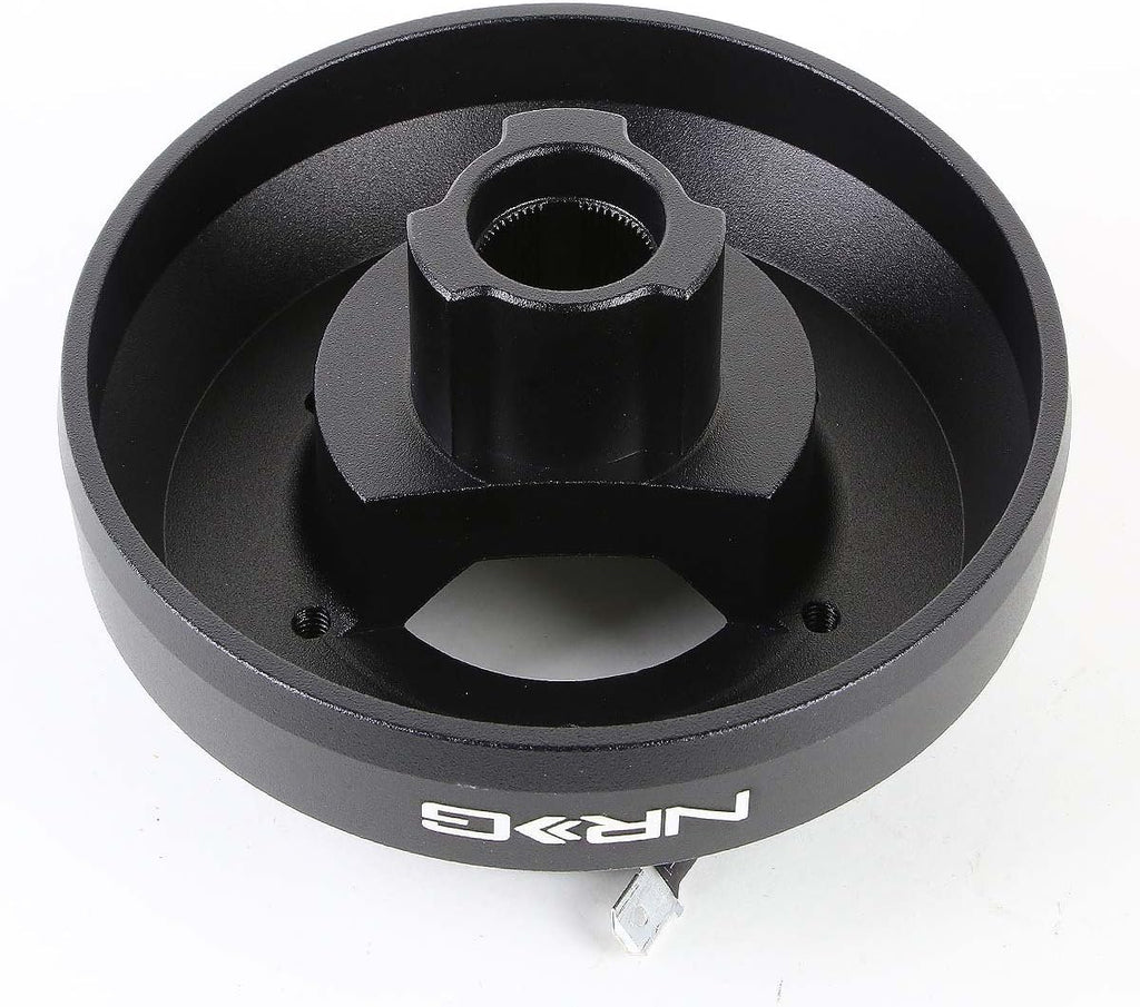 NRG Innovations NRG-SRK-178H Racing Style Steering Wheel Quick Release Short Hub Adapter, 6 X 70mm Bolt Pattern, Black Body