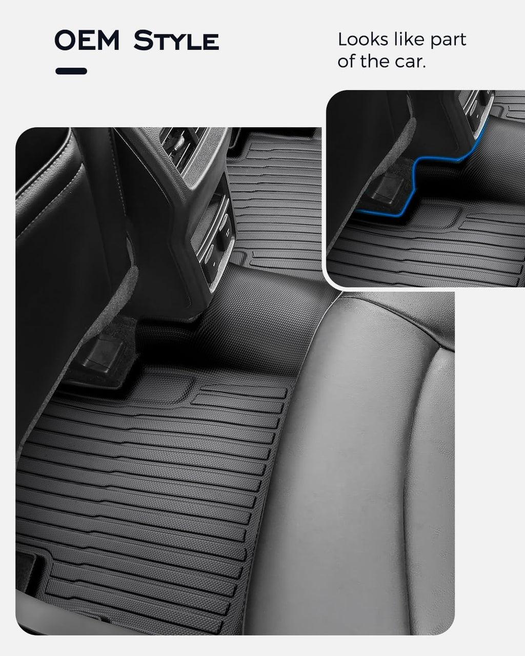 Custom Fit Floor Mats & Cargo Liner & Rear Seat Back Protectors for Ford Escape 2013-2019, All-Weather Rubber Mats, Full Interior Protection for SUV, Durable & Easy to Clean
