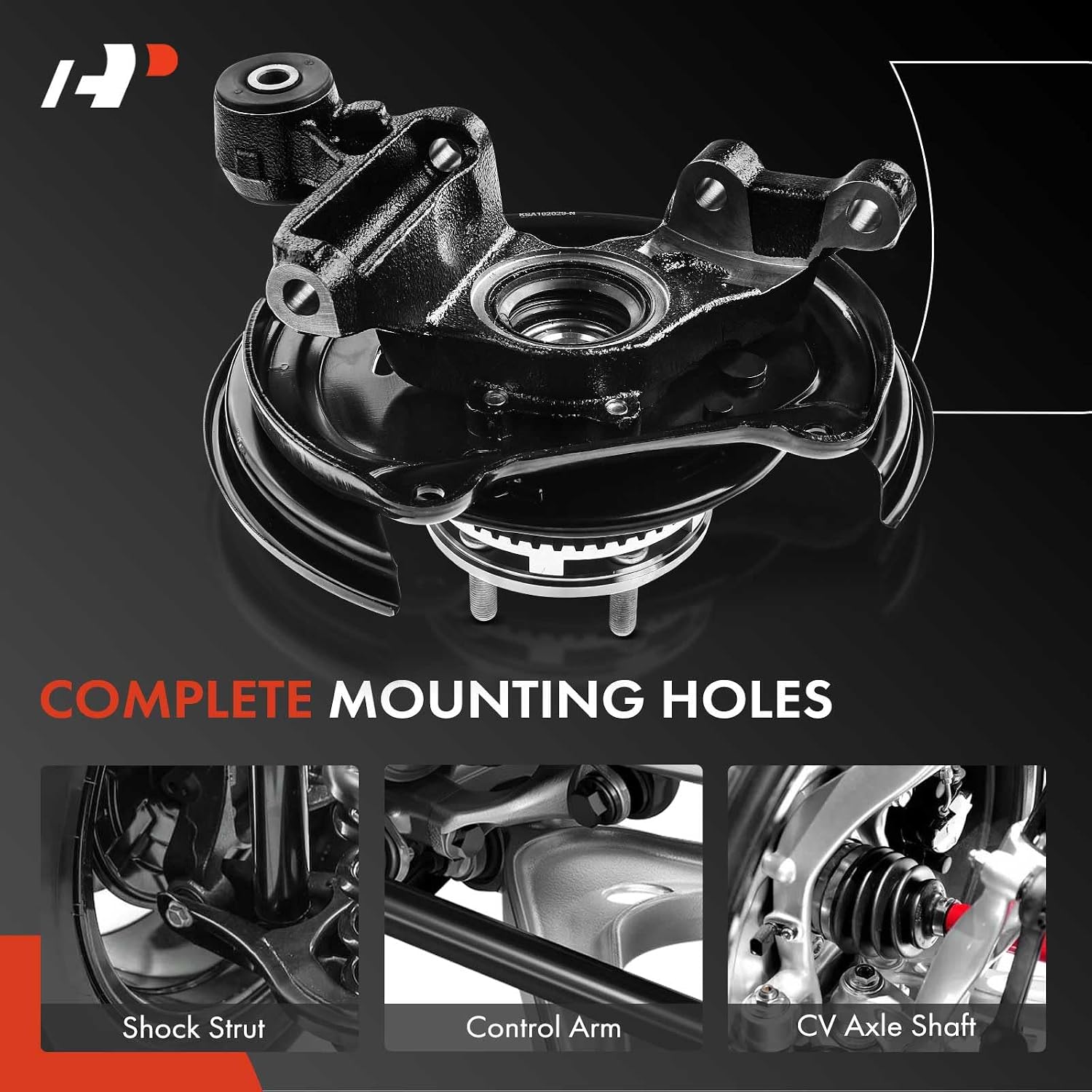 A-Premium 2 x Rear Left and Right Steering Knuckle & Wheel Bearing Hub Assembly Compatible with Subaru Forester 2003-2008, Driver and Passenger Side, Rear Disc Brakes Only