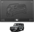 3W Cargo Liner Fit for 2019-2025 2026 Mercedes-Benz G Class G500/G550/G580/AMG G63 SUV TPE All Weather Custom Fit Trunk Mat, Black
