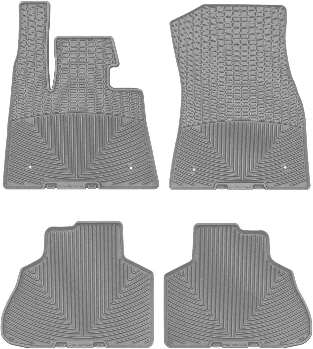 WeatherTech All-Weather Floor Mats for BMW X5 50e, X5 M, X5 M Competition - 1st & 2nd Row (W565GR-W566GR), Grey