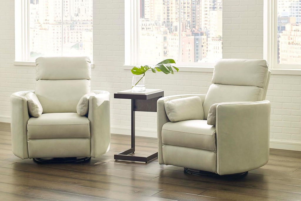 Parker Living Radius - Florence Ivory - Powered by Freemotion Cordless Power Swivel Glider Recliner