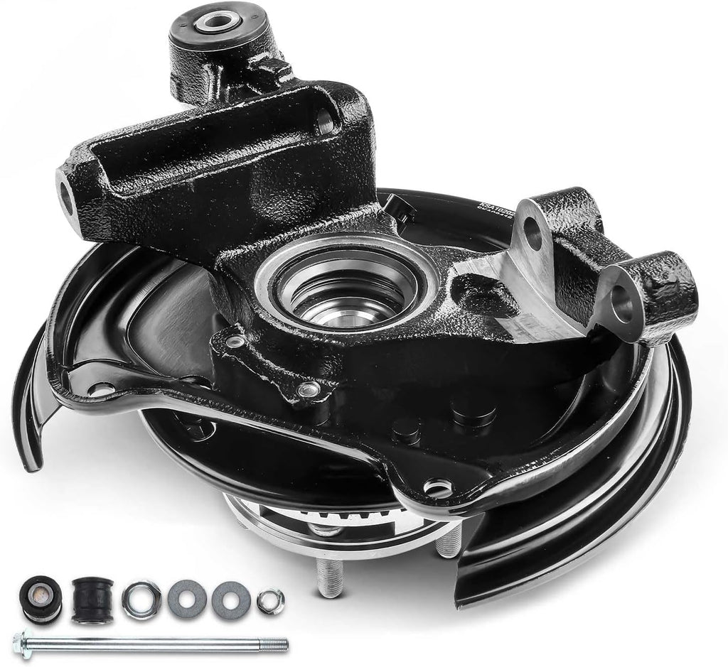 A-Premium Rear Right Steering Knuckle & Wheel Bearing Hub Assembly Compatible with Subaru Forester 2003-2008, Passenger Side, Rear Disc Brakes Only