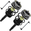 TRQ Front Suspension Kit Complete Strut & Coil Spring Assembly Sway Bar Stabilizer Link Compatible with 2000 BMW 323Ci 1999-2000 323i 2001-2006 325Ci 2001-2005 325i 328Ci 328i 330Ci 330i