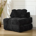 Garvee Folding Sofa Bed, Convertible Sleeper Chair with Pillow Foldable Mattress with Back Support, Boneless Fold Out Chair Bed Comfy Floor Sofa Lounge for Living Room, Bedroom, Black, Single