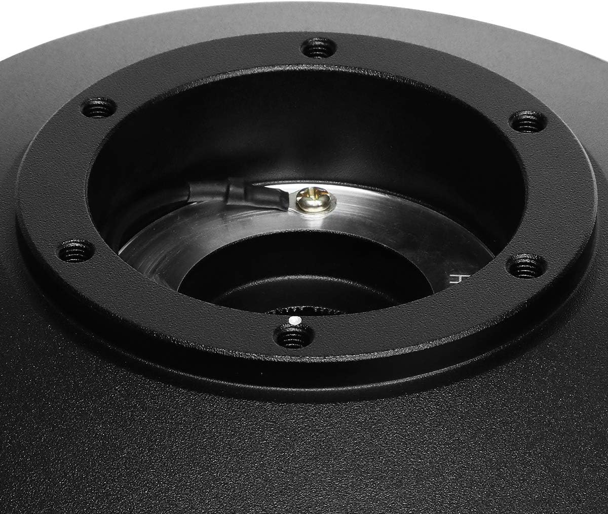 NRG Innovations Racing Style Steering Wheel Short Hub, Lockable Aluminum Steering Shaft, 6x70mm Bolt Pattern Quick Release Adapter Unit, Compatible For 07-13 Mini Cooper, Black, NRG-SRK-MINH