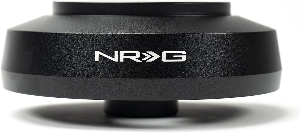 NRG Innovations Racing Style Steering Wheel Short Hub, Lockable Aluminum Steering Shaft, 6x70mm Bolt Pattern Quick Release Adapter Unit, Compatible With 08-09 Pontiac G8, Black, NRG-SRK-PG8H