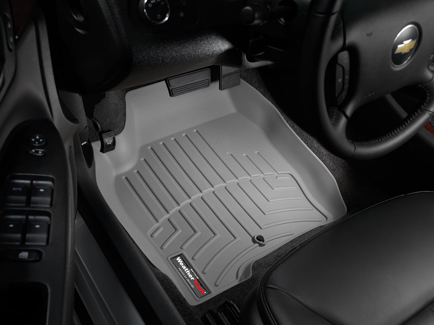WeatherTech Custom Fit FloorLiners for Chevrolet Impala Limited (Fleet), Impala, Grand Prix - 1st Row (461241), Grey