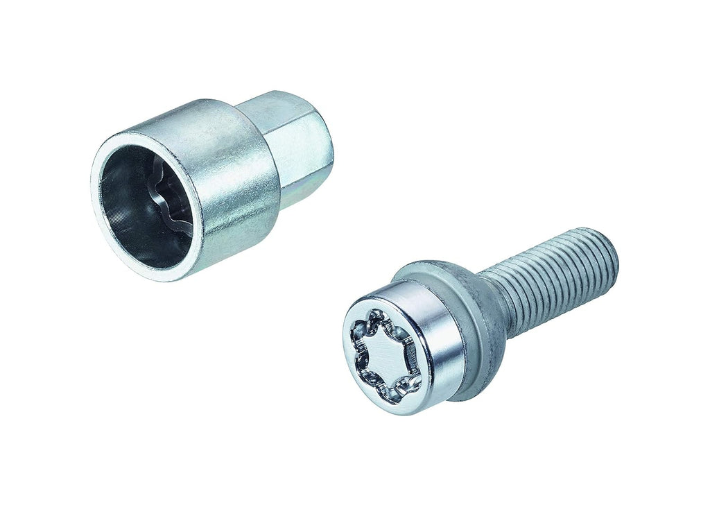 68174SU Chrome Wheel Mounting Kit (Includes 16 Chrome Wheel Bolts, 4 Wheel Locks SU and 1 Key) M14x1.5, Ball Seat R14, Shaft Length 26.0 mm, SW17