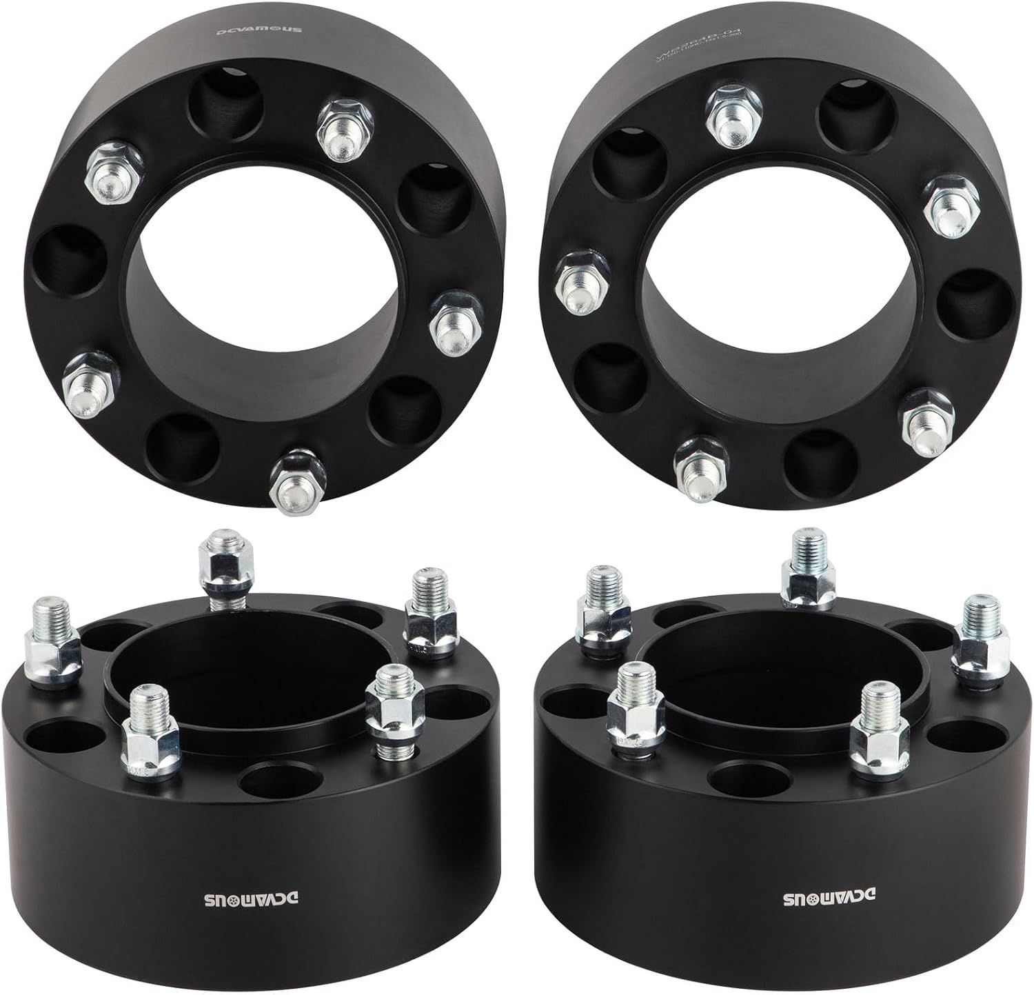 4pc Forged 5x150 Hubcentric Wheel Spacers 2.5 Inch 14x1.5 Studs 110mm Hub | Compatible with Toyota 5 Lug for 2007-2021 Tundra, 1998-2021 Land Cruiser, 2008-2022 Sequoia, 2008-2021 LX 570