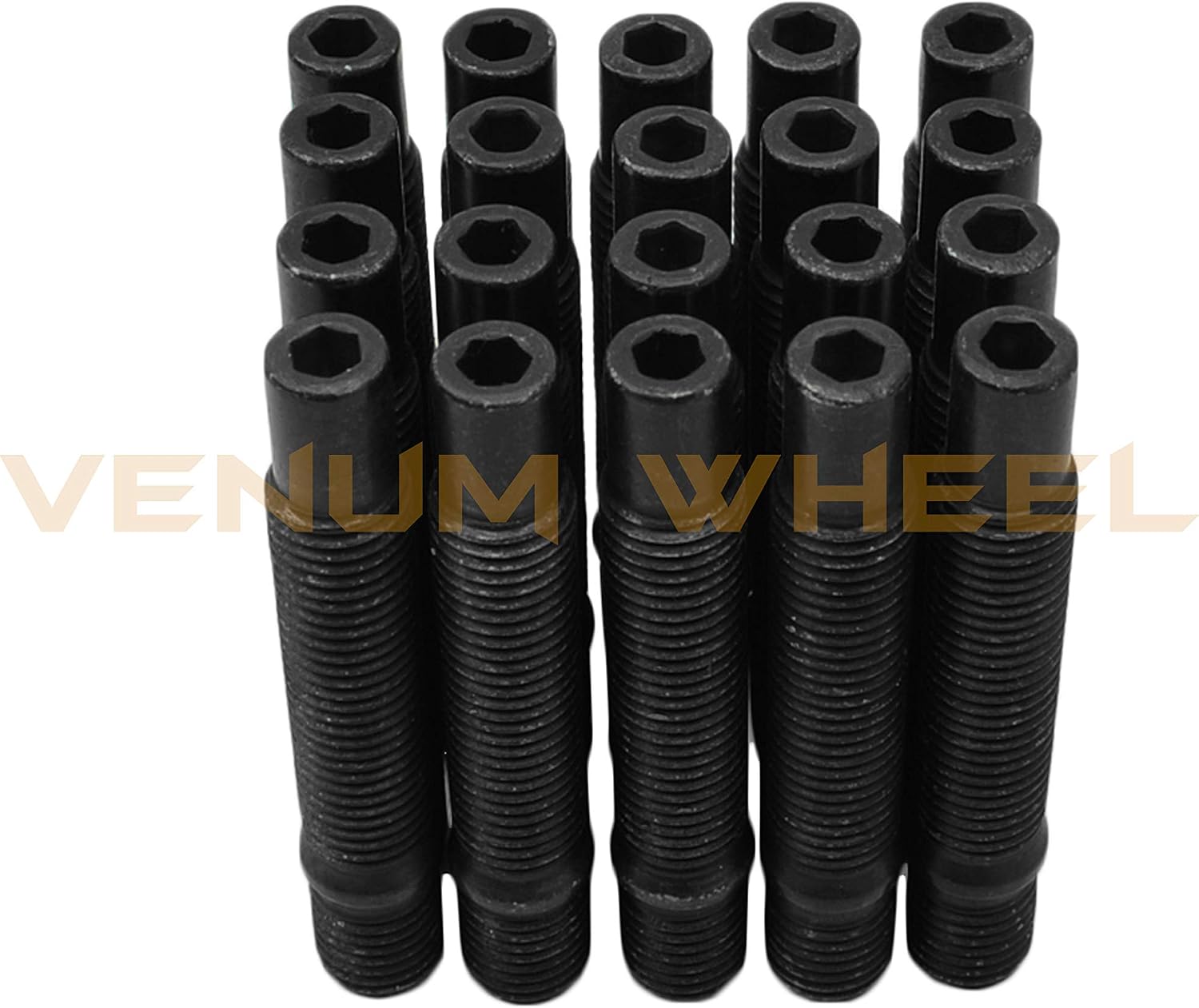 (2) 15mm + (2) 25 mm Wheel Spacers Staggered Kit + Black 12x1.5 Racing Stud & Racing Lug Nuts Free Thread Locket Included | Compatible with BMW 323ci, 323i, 325ci, 325i, 325xi, 3328ci, 328i, 330