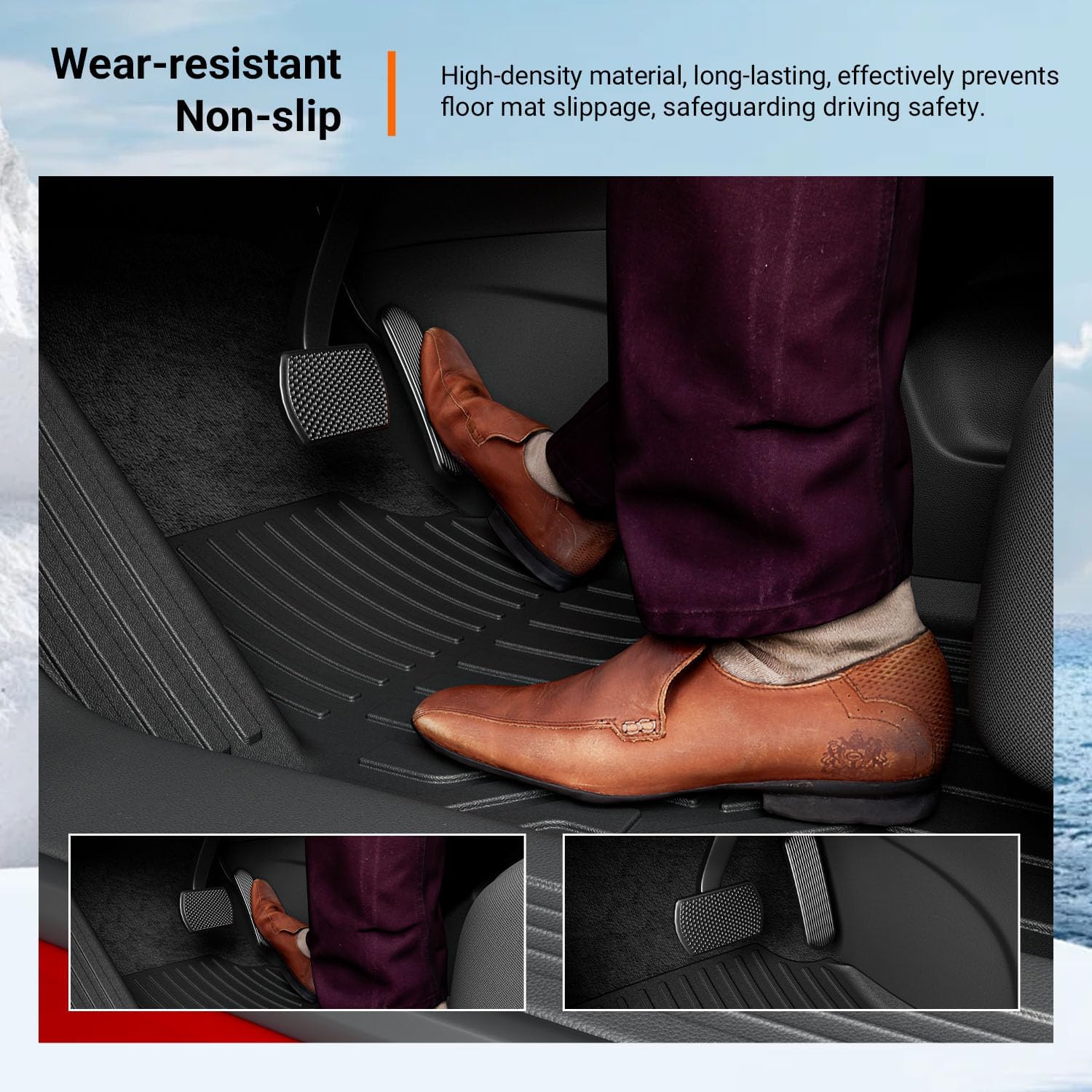 powoq Floor Mats Compatible with 2018-2024 Chevy Equinox/GMC Terrain Floor Mat Backrest Mats Replacement for Chevrolet Equinox GMC Terrain Accessories (Update Rear Trunk Mat+Backrest Mat+Floor Mat)